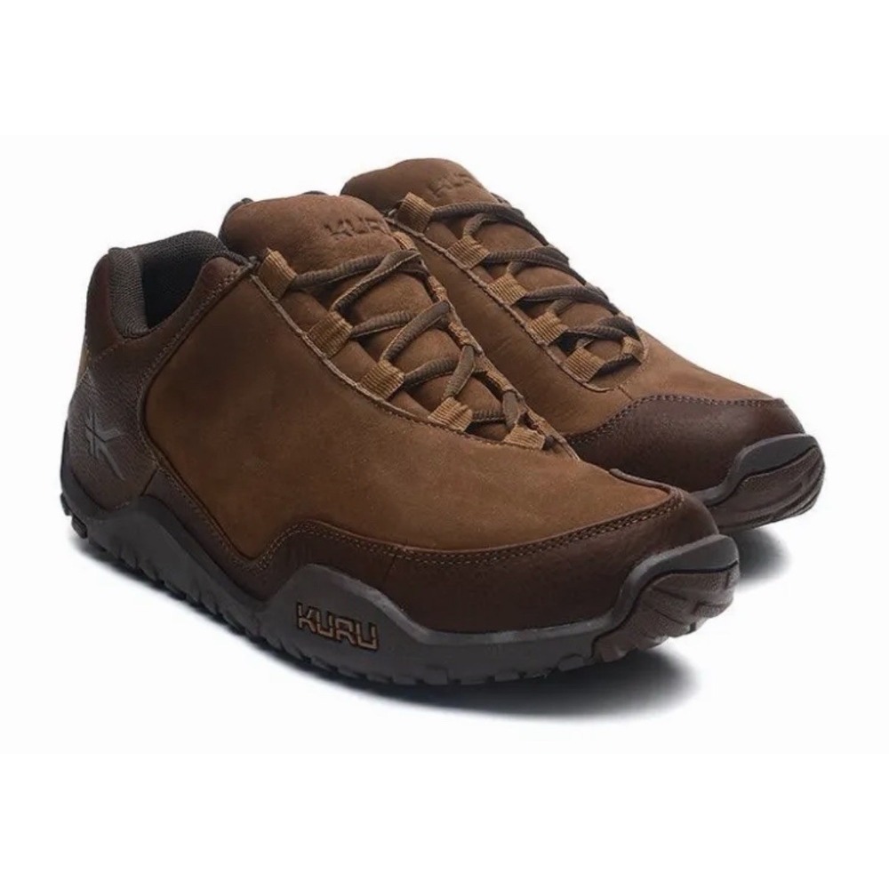 NIB Kuru Chicane Men's 8.5 W Wide Mustang Brown Nubuck Leather Hybrid Sneakers